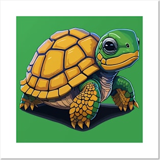 Turtle Portrait Posters and Art